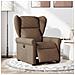 Poltrona Elettrica Reclinabile Marrone in Tessuto - Foto miniatura 2