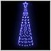Albero di Natale LED con picchetti per il terreno Blu 250 cm - Foto miniatura 2