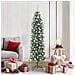 Albero di Natale Artificiale Sottile Verde e Bianco 180 cm - Foto miniatura 2