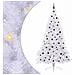 Albero di Natale artificiale Bianco 240 cm PVC e Acciaio - Foto miniatura 1
