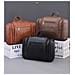 Trousse Da Toilette Pieghevole Da Uomo Con Gancio - Organizer Da Viaggio Impermeabile Di Grande Capacità Coffee - Foto miniatura 3