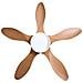 Ventilatore A Soffitto Con Luce Barbet Con Telecomando Led Marrone Chiaro - Foto miniatura 3
