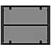Set di Mobili con cuscino 3 pcs Nero e Turchese Rattan - Foto miniatura 8
