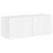 Set di Mobiletto da TV a Parete 6 pcs Bianco Lucido - Foto miniatura 5