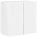 Set di Mobiletto da TV a Parete 6 pcs Bianco Lucido - Foto miniatura 7