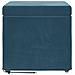 Pouf Blu 41 x 41 x 40 cm Velluto e Legno Ingegnerizzato - Foto miniatura 4
