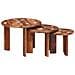 Tavoli da Caffè Nido 3 pcs Multicolore Legno massello riciclato - Foto miniatura 2