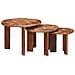 Tavoli da Caffè Nido 3 pcs Multicolore Legno massello riciclato - Foto miniatura 3