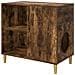 Casa per Gatti Rovere fumé 72 x 42.5 x 70 cm Legno multistrato - Foto miniatura 1