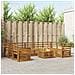 Set divani 10 pcs Naturale Legno di Acacia Massello - Foto miniatura 2
