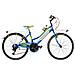 Bici Da Ragazza Mountain Bike 24 Mtb Lincy Bicicletta Ly24c18v Con Cambio 18v Completa Di Accessori Con Luci A Led - 35 Azzurro Verde - Foto miniatura 1
