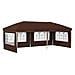 Tenda per feste a pop-up 575 x 289 x 245 cm Marrone - Foto miniatura 1