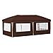 Tenda per feste a pop-up 575 x 289 x 245 cm Marrone - Foto miniatura 7