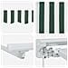 Tenda retrattile manuale Verde e Bianco 3 x 2,5 m - Foto miniatura 7