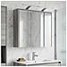 Mobiletto per specchio da bagno Grigio Sonoma - Foto miniatura 4