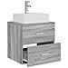 Mobile Lavabo da Parete Sonoma grigio 49,5 x 41 x 62,5 cm - Foto miniatura 2