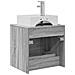 Mobile Lavabo da Parete Sonoma grigio 49,5 x 41 x 62,5 cm - Foto miniatura 4