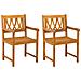 Panchina da esterno 2 pcs Naturale 56 x 55,5 x 90 cm - Foto miniatura 1
