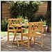 Panchina da esterno 2 pcs Naturale 56 x 55,5 x 90 cm - Foto miniatura 2