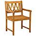 Panchina da esterno 2 pcs Naturale 56 x 55,5 x 90 cm - Foto miniatura 3