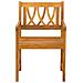 Panchina da esterno 2 pcs Naturale 56 x 55,5 x 90 cm - Foto miniatura 4
