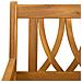 Panchina da esterno 2 pcs Naturale 56 x 55,5 x 90 cm - Foto miniatura 9