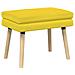 Panchina a doppio strato Giallo Chiaro 60 x 40 x 46 cm Tessuto - Foto miniatura 1