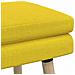 Panchina a doppio strato Giallo Chiaro 60 x 40 x 46 cm Tessuto - Foto miniatura 6