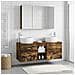 Set di mobili per il bagno 4 pcs Rovere Fumo - Foto miniatura 2