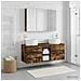 Set di mobili per il bagno 4 pcs Rovere Fumo - Foto miniatura 4