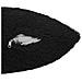 Cuscino con cuscino HEERLEN 2 pz Nero Fleece PV - Foto miniatura 6