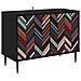 Mobile TV OMMEN 69 x 33 x 50,5 cm Rovere Nero - Foto miniatura 1