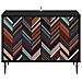 Mobile TV OMMEN 69 x 33 x 50,5 cm Rovere Nero - Foto miniatura 4