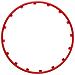 Set 4 Protezioni Cerchi Rim Ringz 15 Rosso - Foto miniatura 4