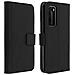 Custodia Huawei P40 Portafoglio Supporto Video Cover Soft Touch Nero - Foto miniatura 1