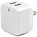 Caricabatterie da Muro a doppia porta x2 USB ad alta potenza (17W / 3.4 Amp) Alimentatore USB da viaggio (Internazionale)  - Foto miniatura 4
