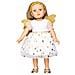 Vestiti Per Bambole Vestito Da Angelo 20-25 Cm Bianco / oro 2 Pezzi - Foto miniatura 2