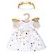 Vestiti Per Bambole Vestito Da Angelo 20-25 Cm Bianco / oro 2 Pezzi - Foto miniatura 1