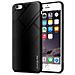 Custodia Compatibile Con Apple Iphone 6 / 6s - Ottica A Strisce In Opale Nero - Coperchio Protettivo In Vetro Temperato E Silicone Tpu - Foto miniatura 1