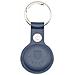 Custodia Originale Ciondolo Per Apple Airtag Beam Leather Blu - Foto miniatura 3