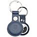 Custodia Originale Ciondolo Per Apple Airtag Beam Leather Blu - Foto miniatura 1