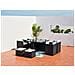 Salotto Da Giardino A Incasso 8 Posti Resina Intrecciata Nero/bianco Miami - Foto miniatura 6