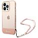 Pc /tpu Camera Outline Translucent Case With Strap Fr Apple Iphone 14 Pro - Pink (guhcp14lhgcohp) - Foto miniatura 2