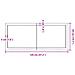 Piano Bagno Marrone Scuro 120x50x (2-6) cm Legno Trattato - Foto miniatura 7