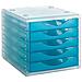 Archivotec Serie 4000 Classificatore Modulare Archivotec Serie 4000 5 Cassetti Din A4 Azzurro 34 X 27 X 26 Cm - Foto miniatura 1