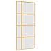 Porta Scorrevole Dorata 90x205 Vetro Smerigliato Esg Alluminio - Foto miniatura 2
