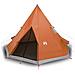 Tenda da Campeggio Tipi 4 Persone Arancione Impermeabile - Foto miniatura 2