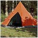 Tenda da Campeggio Tipi 4 Persone Arancione Impermeabile - Foto miniatura 1