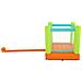 Bouncer salta e vola - mis. 194x175x170 cm - portata max 113 kg (3 bambini) - il kit include: 1 gonfiatore, 8 picchetti perl 'ancoraggio al terreno, kit di riparazione, sacca per il trasporto - Foto miniatura 4