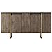 Luxor - Credenza Design Legno E Oro 160 Cm - 4 Ante - Foto miniatura 2
